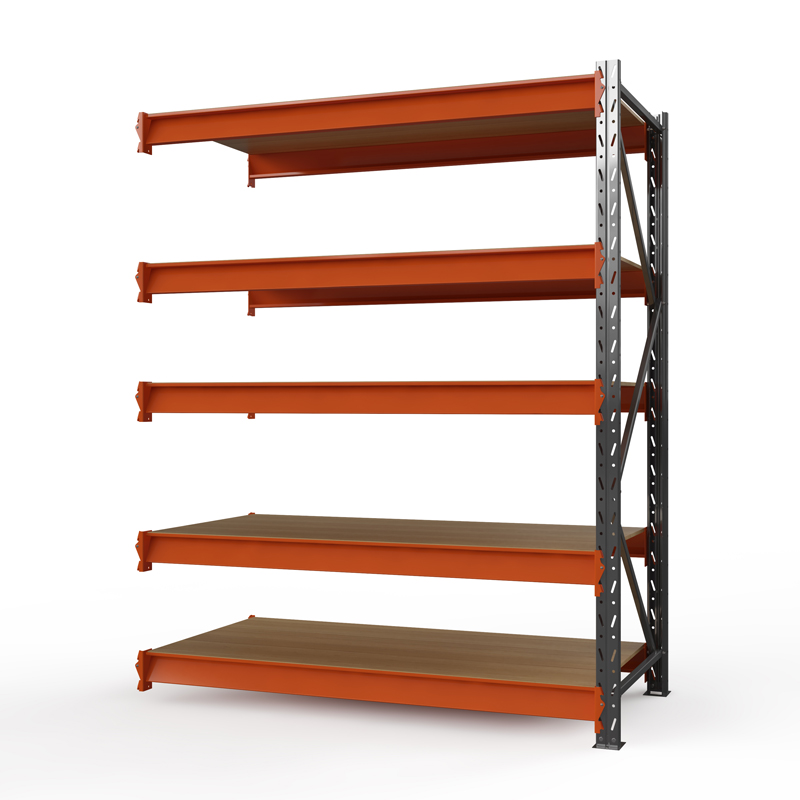 Секция приставная стеллажа металлического Оптима, 3000x2500x785 мм. Ярусы: 5 шт. фанера