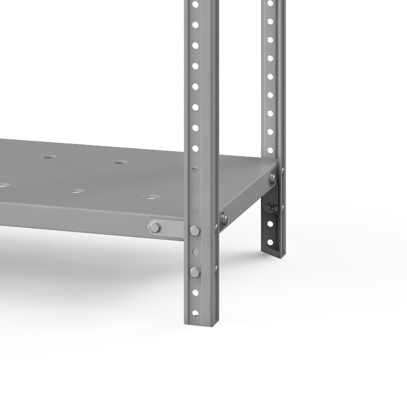 Стеллаж металлический ТС Лайт, 2500x700x600 мм. Полки: 5 шт. металл перф. (ТС 25070651) – изображение №5