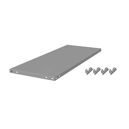 Полка ГТС Универсал с кронштейнами, 700x300 мм., метал., до 150 кг Полка ГТС Универсал с кронштейнами, 700x300 мм., метал., до 150 кг